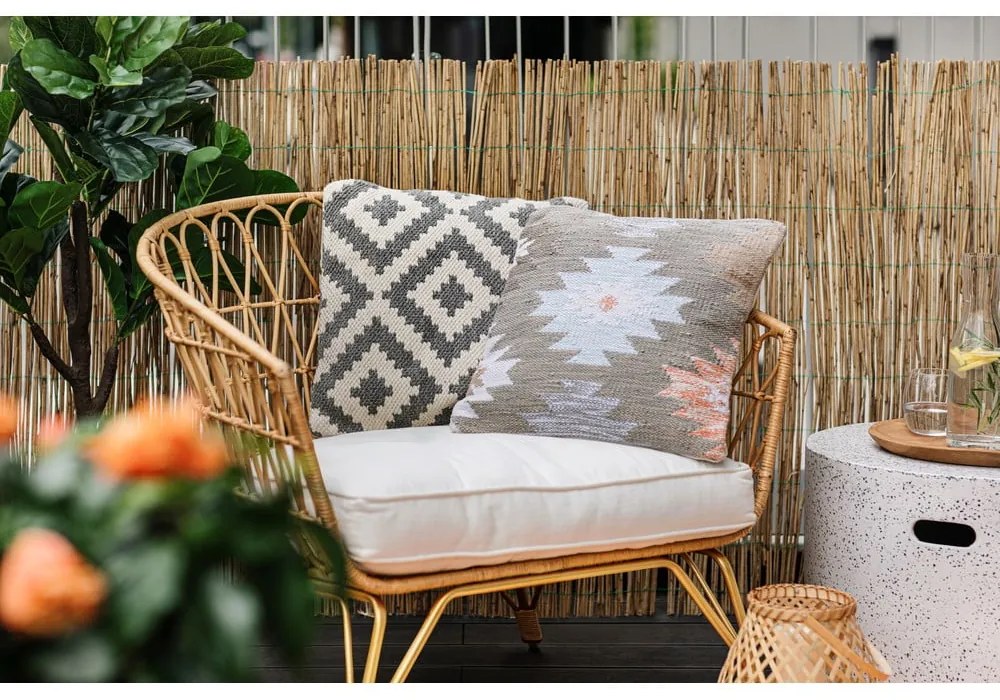 Pernă pentru exterior din plastic reciclat Green Decore Autumn, 45 x 45 cm