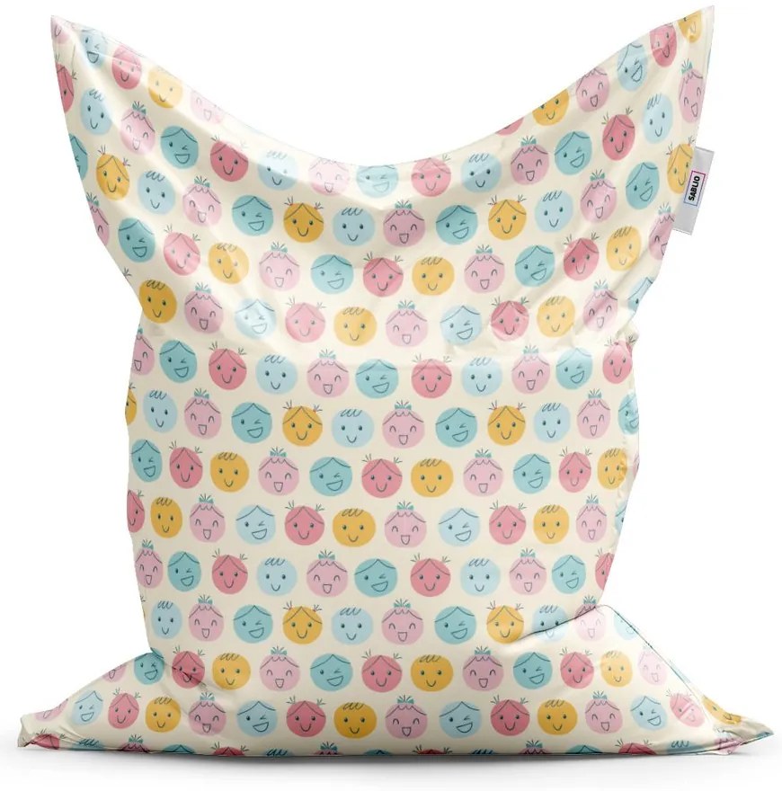 Sac de șezut Classic emoticoane - pentru copii, colorat