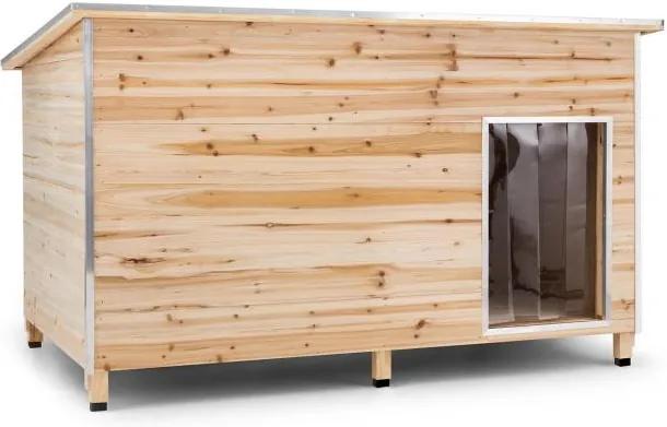 OneConcept SCHLOSS WUFF, cușcă pentru câine, Dimensiune XL, 110 x 160 x 100 cm, izolata, lemn