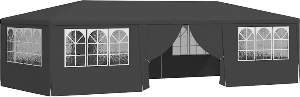 vidaXL Cort petrecere profesional pereți laterali antracit 4x9m 90g/m²