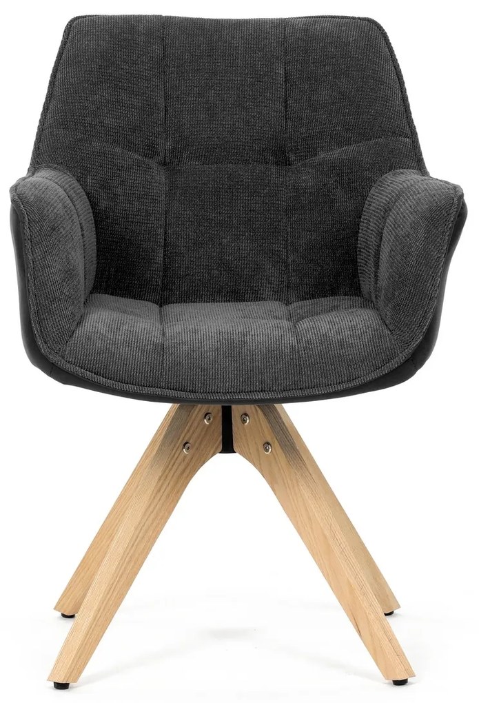 Set de scaune de sufragerie HC-D7180 GREY2, 2 buc.