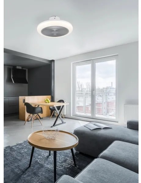 Ventilator LED dimabil de tavan Eglo 35138 KOSTRENA LED/25,5W/230V gri + telecomandă