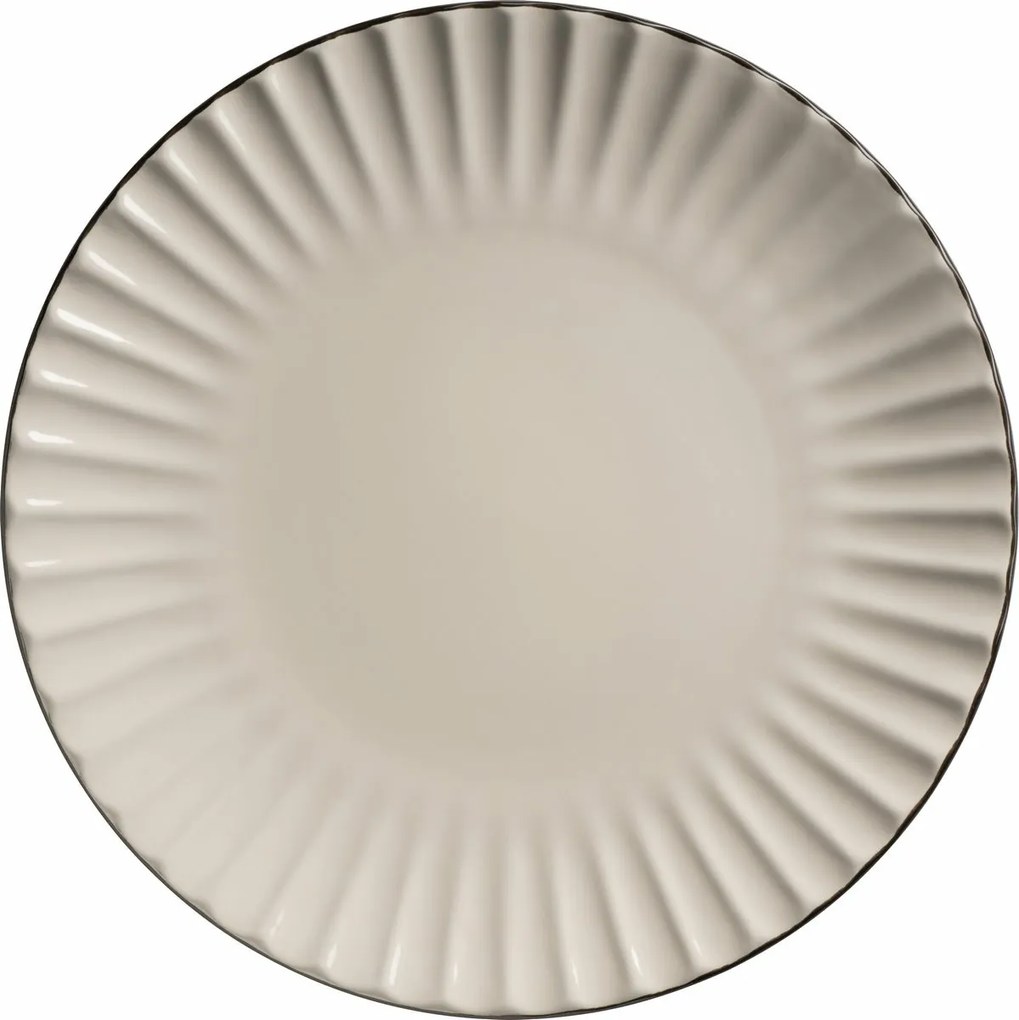 Set de 8 farfurii adânci și întinse Mäser OSITA – crem