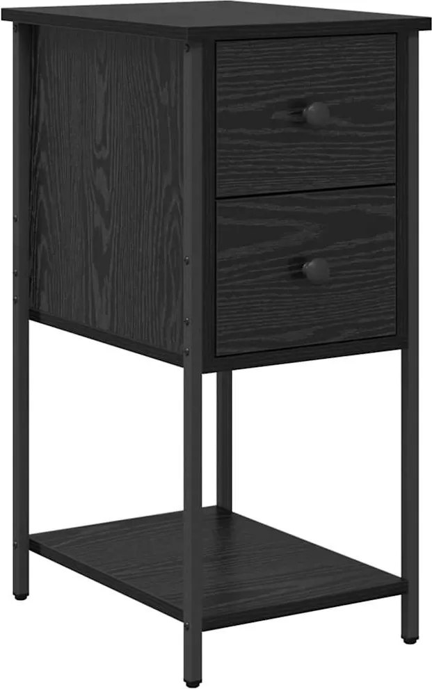 vidaXL Dulap de noapte Stejar negru 32 x 42 x 70 cm Lemn compozit