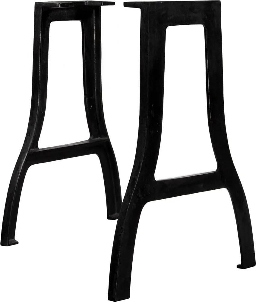 vidaXL Picioare masă de sufragerie 2 buc. cadru în formă de A, fontă