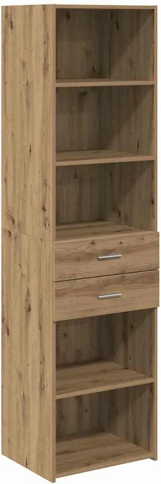 vidaXL Bufet Stejar Artizanal 50 x 42,5 x 185 cm Lemn compozit