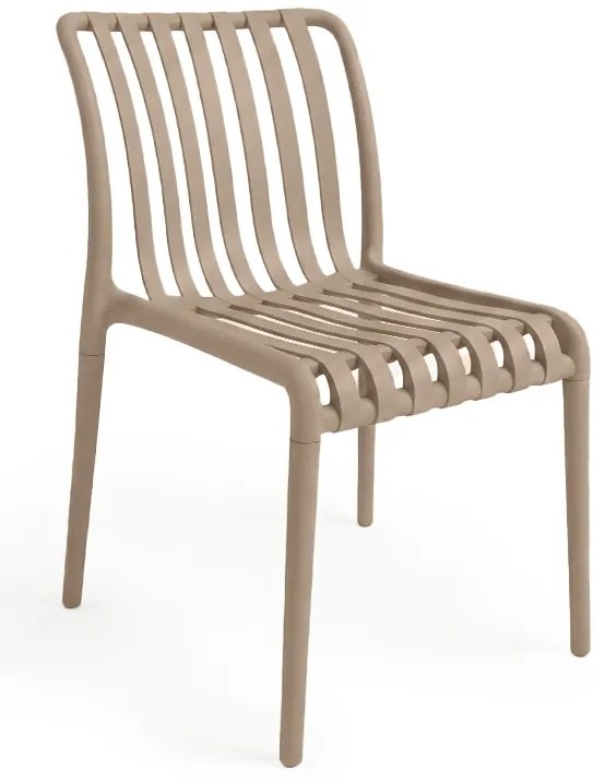 Scaun din plastic TREGO, bej