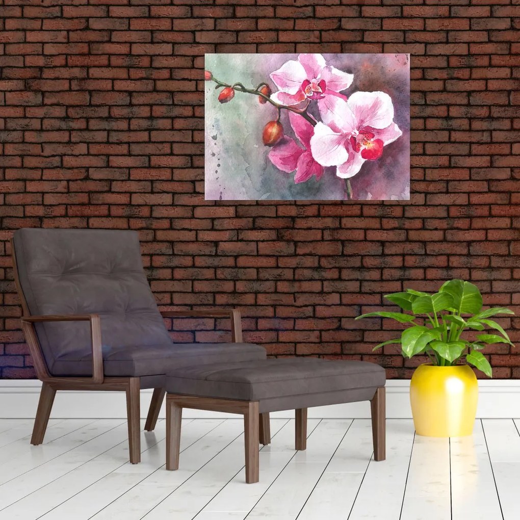 Tablou - Orhidee, acvariu (70x50 cm)
