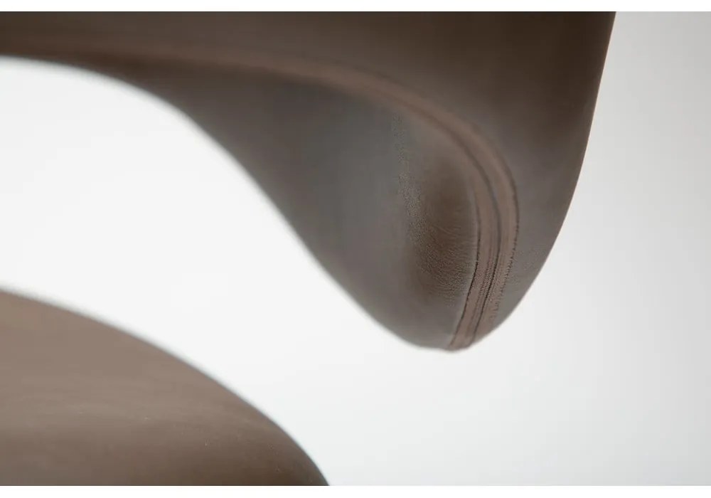 Scaun de dining maro închis din imitație de piele Zone – DAN-FORM Denmark