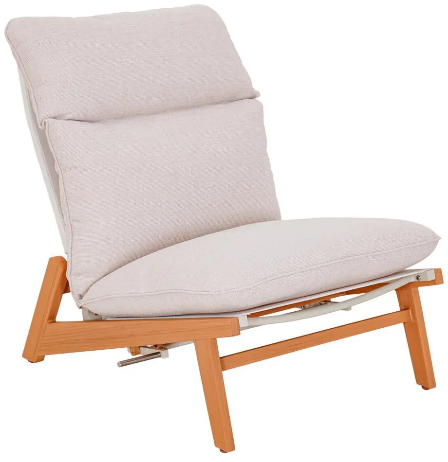 KALEM șezlong de grădină cu suport pentru picioare