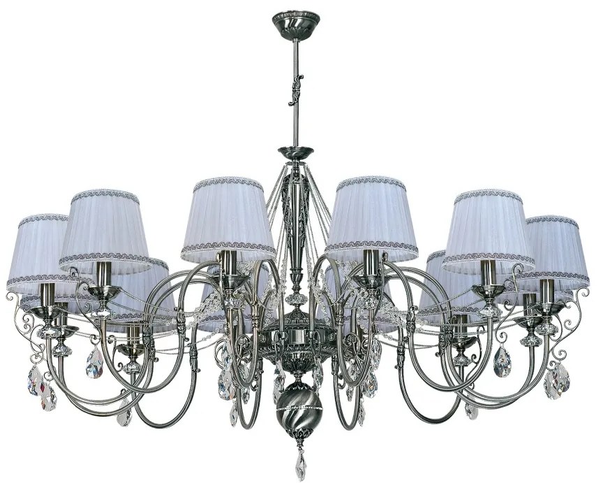 Candelabru 12 brate design clasic realizata manual, Cristal Swarovski Luca