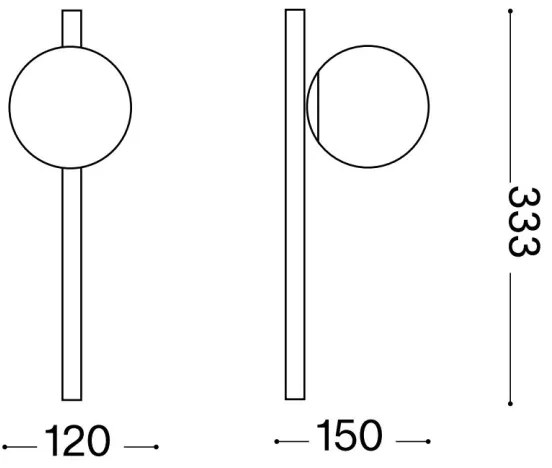 Aplică LED Ideal Lux BINOMIO 1xG9/3W/230V alb