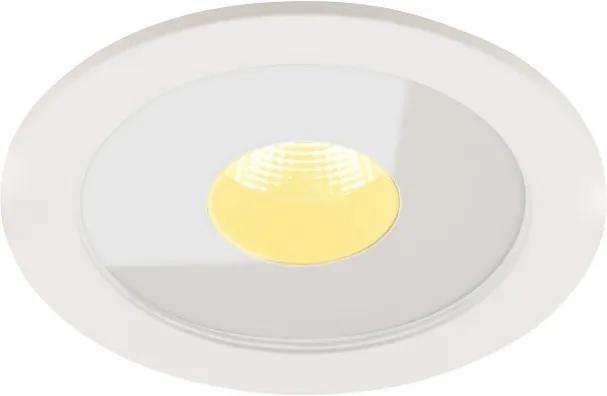 Spot LED alb din metal si sticla Plasma Flush White Maxlight