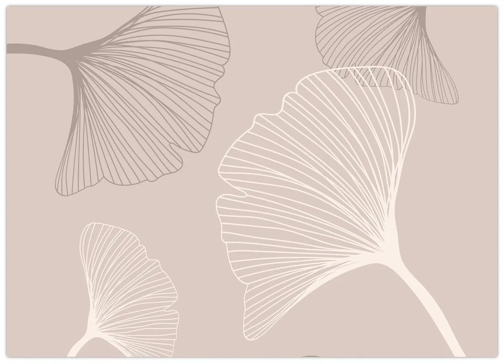 Tablou - Frunze bej N⁰6 (70x50 cm)