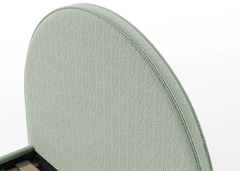 Pat copii LUNAR 90 X 200 CM BOUCLÉ VERDE