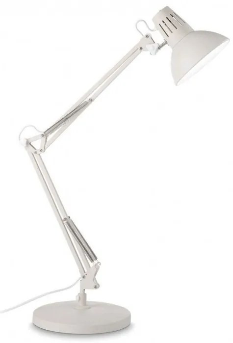 Lampa de birou cu brat articulat WALLY TL1 TOTAL WHITE