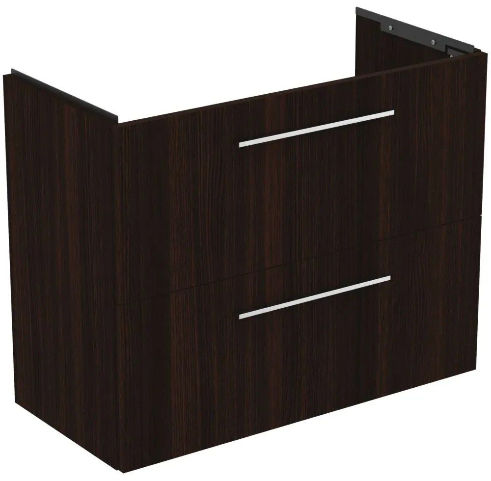 Dulap baza lavoar, 80x38x63 cm, 2 sertare, cafea stejar Stejar cafeniu