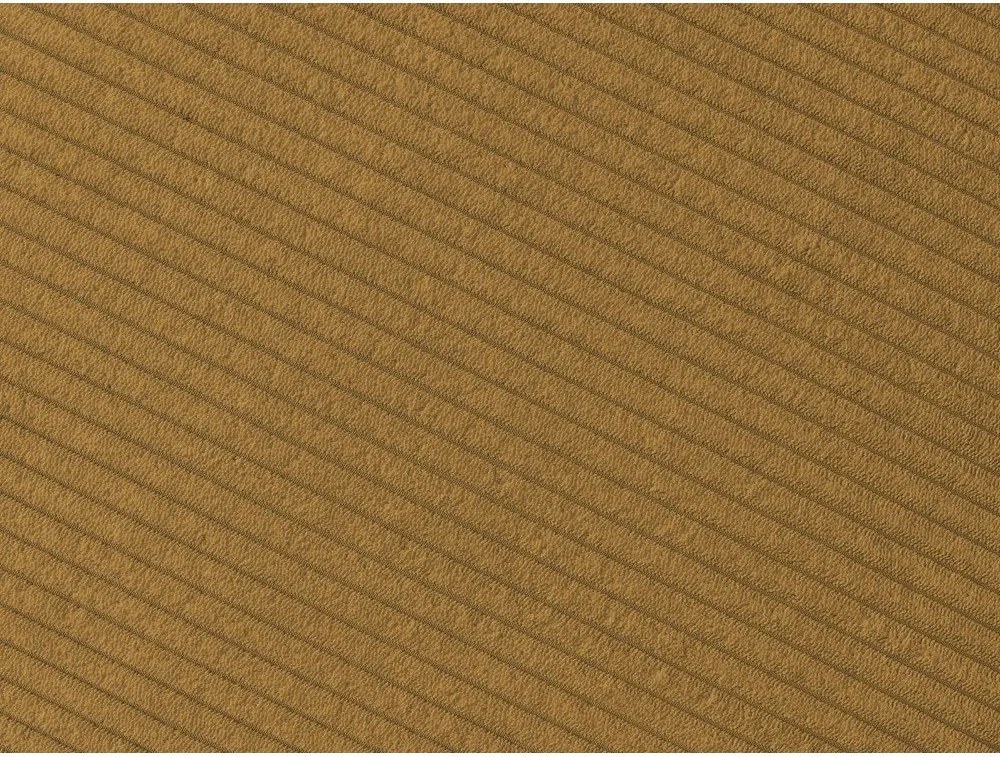 Canapea galben-muștar cu tapițerie din catifea reiată 250 cm Tina – Bobochic Paris