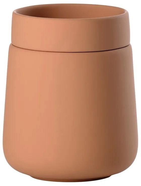 Organizator de baie portocaliu pentru dischete demachiante din gresie ceramică Nova One – Zone