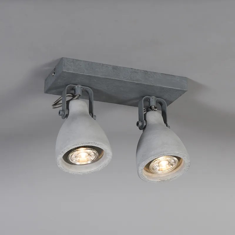 Spotlight industrial gri beton 2 lumini - Creto
