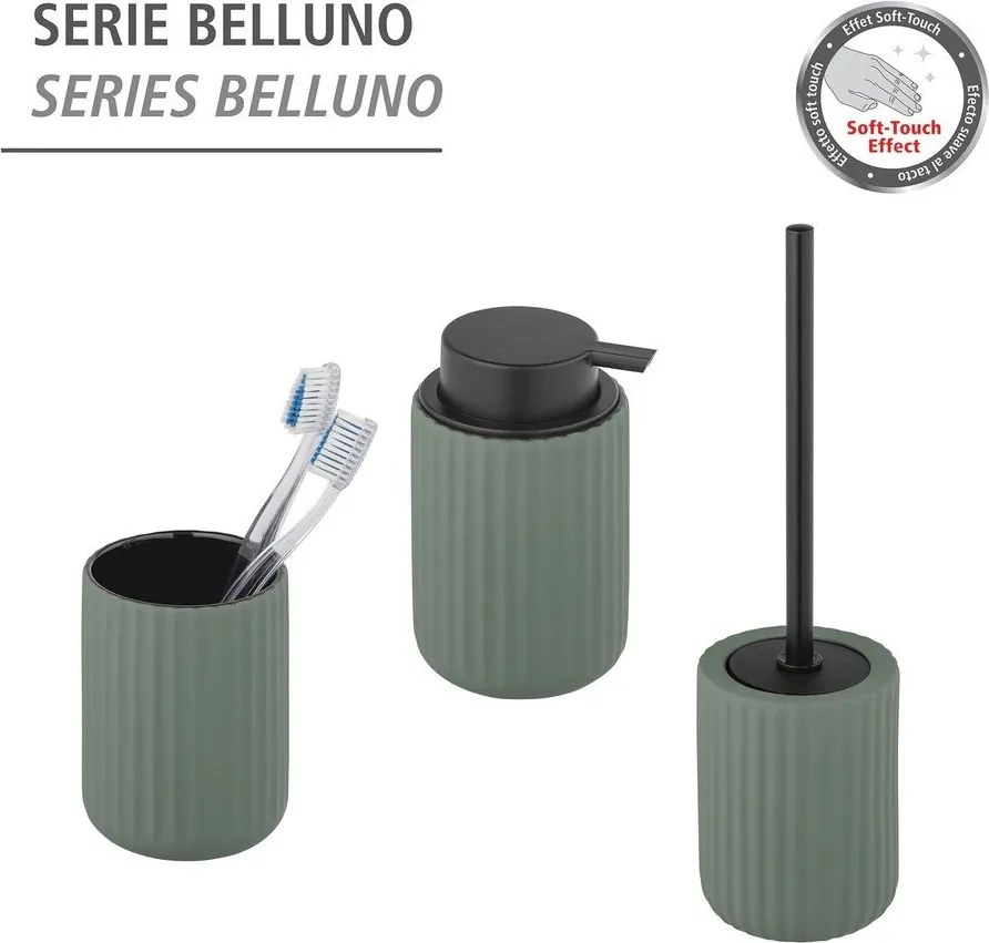 Dozator din ceramică pentru săpun Wenko Belluno, verde