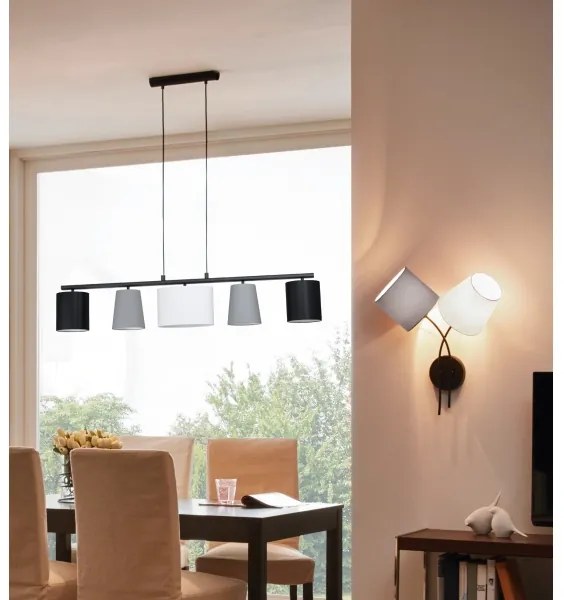 Eglo 98588 - Lustră pe cablu ALMEIDA 5xE14/25W/230V