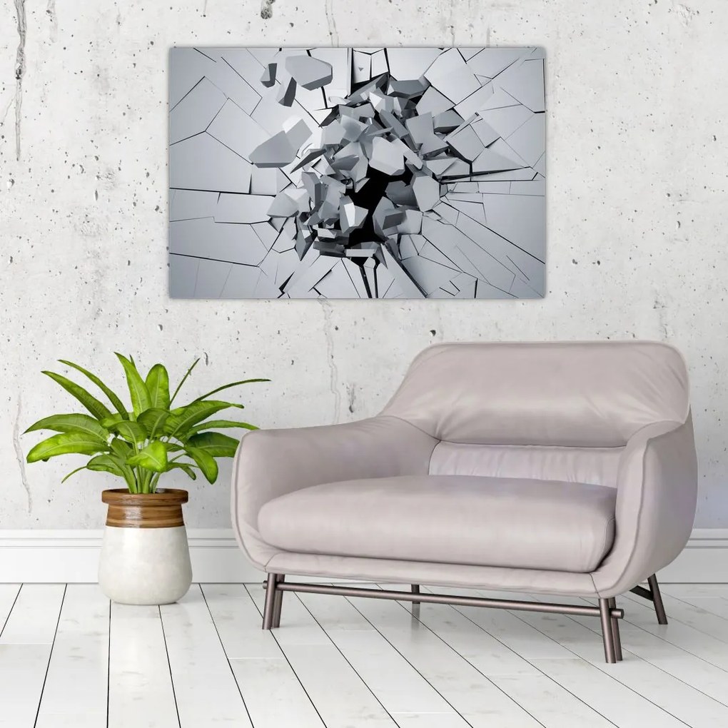 Tablou abstracție 3D (90x60 cm)