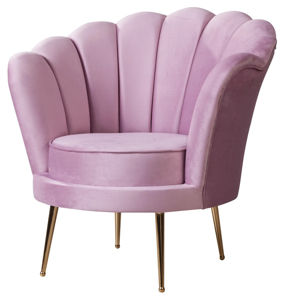 Fotoliu stil art deco cu forma scoica salda berjer