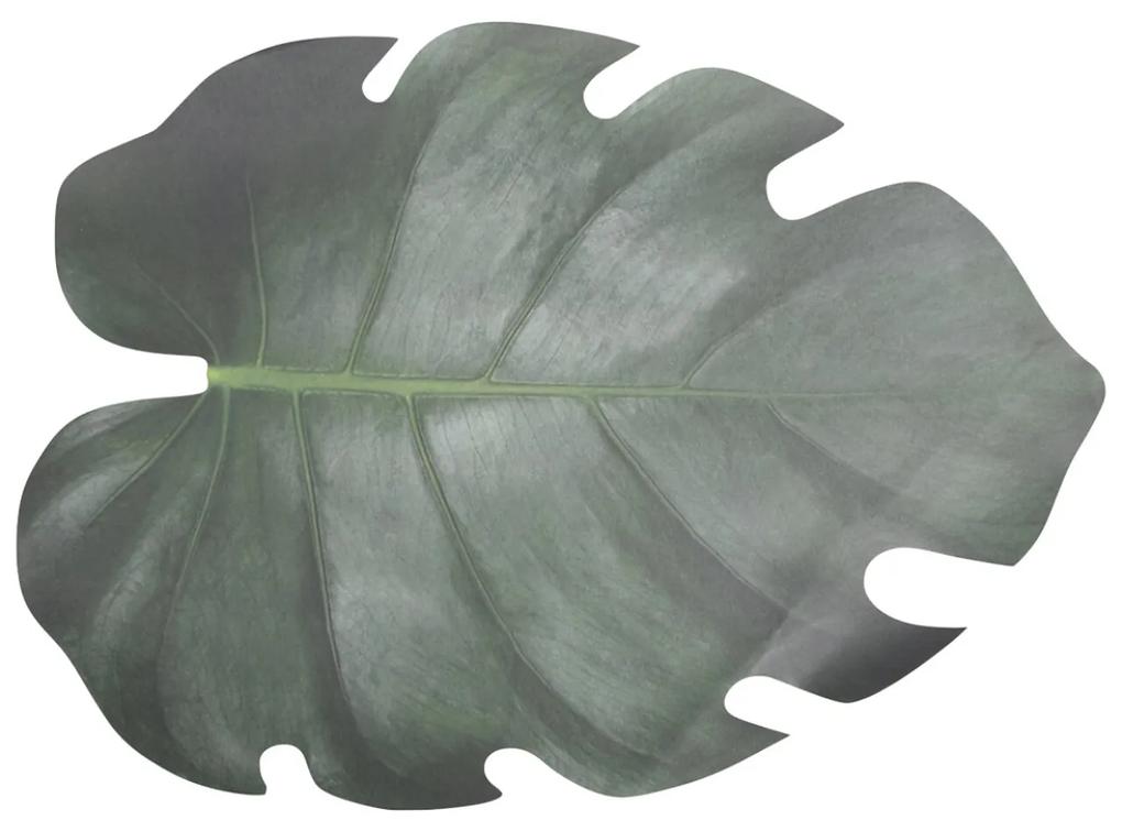 Set 10 suporturi pentru farfurie, Esschert, Leaf, 32.8 x 46.2 x 0.1 cm, hartie, verde