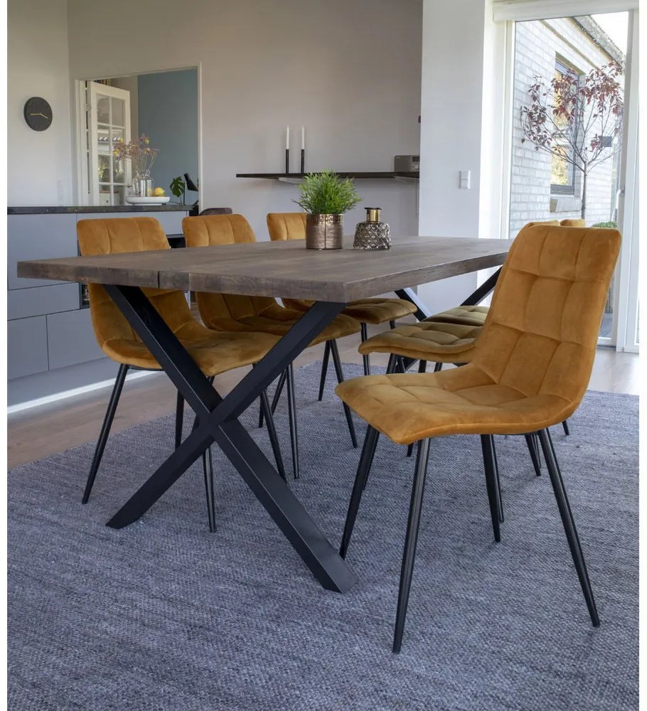 Middelfart scaun de luat masa mustar galben