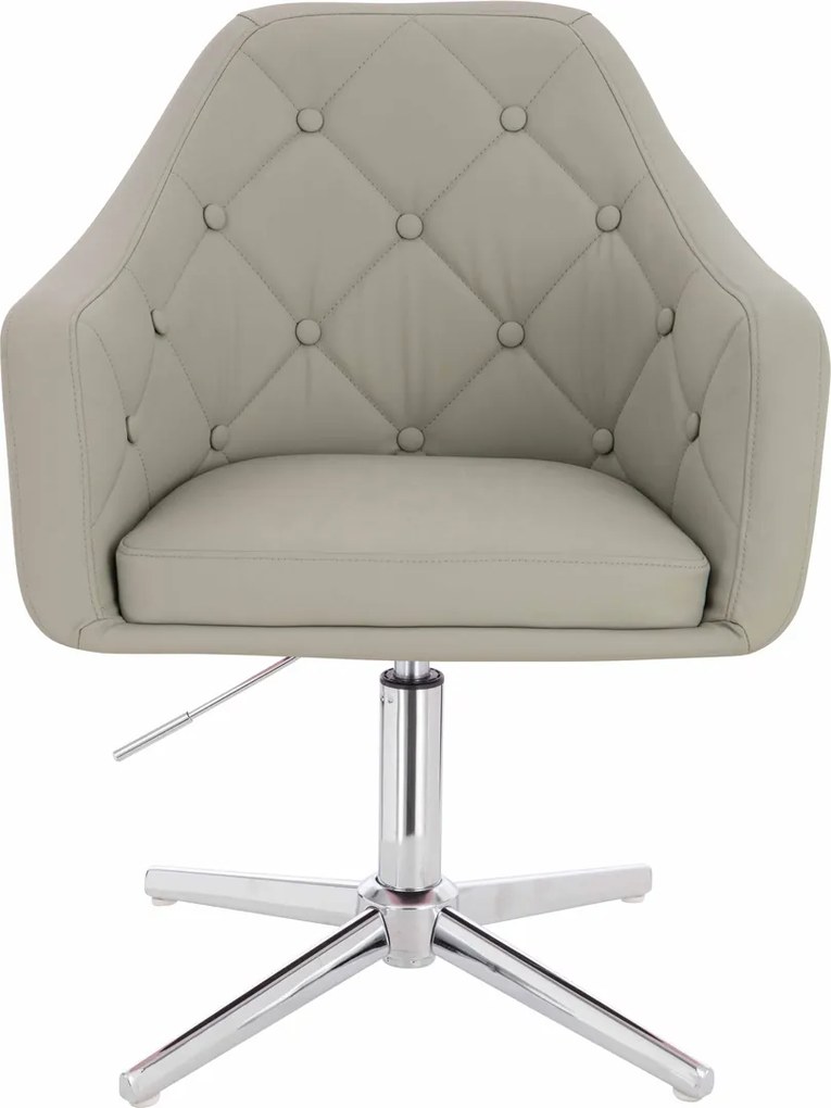 HR831CROSS Scaun Culoare in  Piele Ecologica Premium Soft cu Bază Cromata