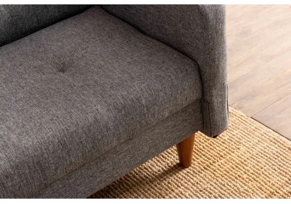 Canapea NARA, 2 locuri, gri deschis