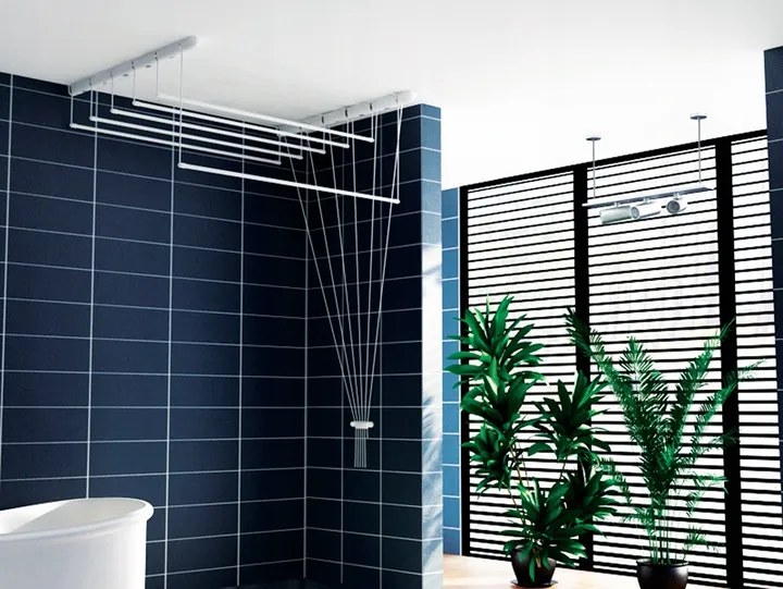 ShopJK USCATOR RUFE DE TAVAN ALB, 7 - BARE, 200 CM