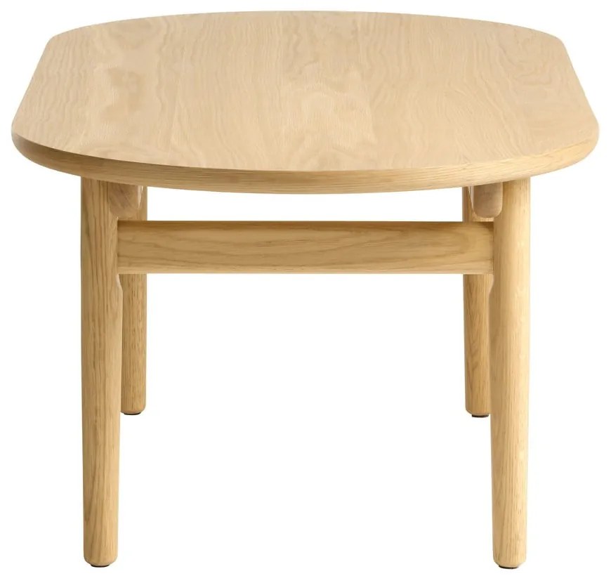 Măsuță de cafea în culoare naturală cu aspect de lemn de stejar 70x130 cm Carno – Unique Furniture