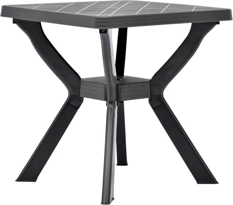 vidaXL Masă de bistro, antracit, 70 x 70 x 72 cm, plastic