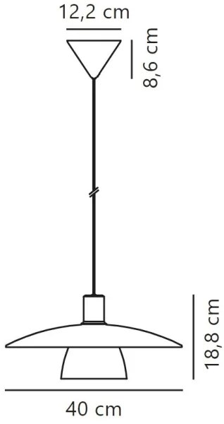 Lustră pe cablu Nordlux VERONA 1xE27/40W/230V