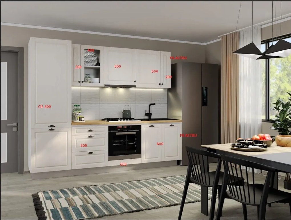 Set Mobila Bucatarie Cucina 262 cm C3