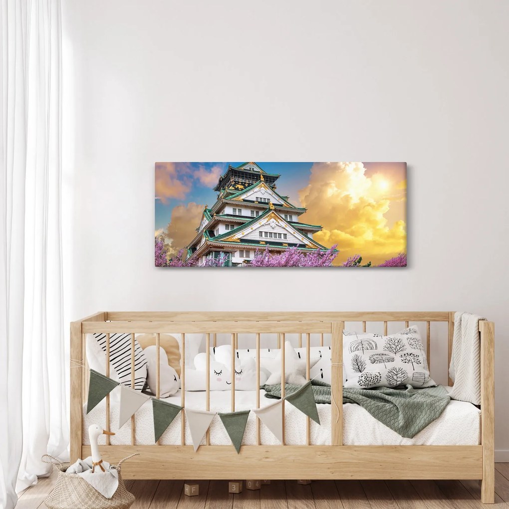 Tablou - Castelul Osaka (120x50 cm)