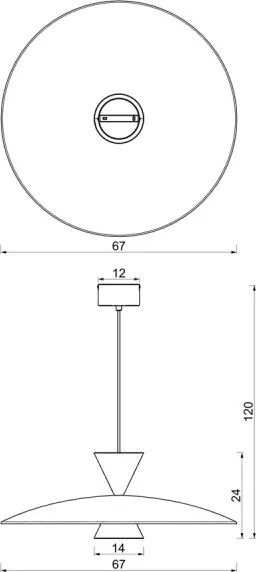 Lustră suspendată pe cablu MISTIC 1xGX53/15W/230V bordo