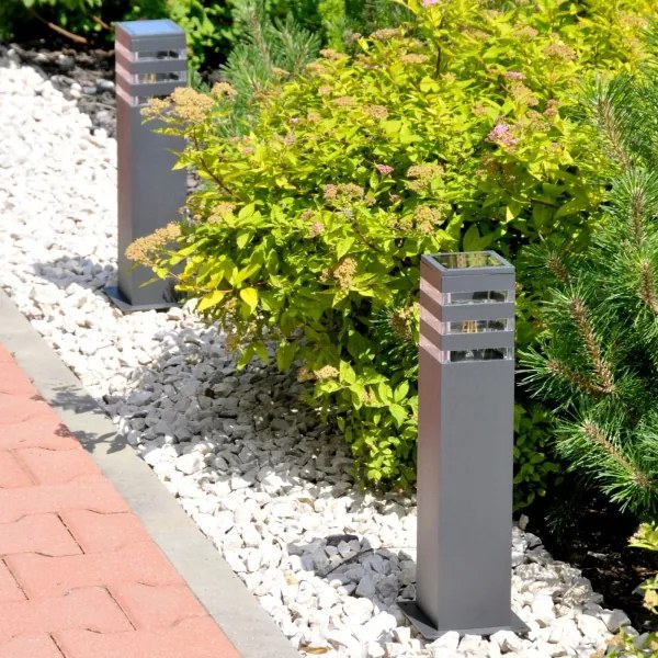 Lampă exterior TEKSAS 1xE27/12W/230V IP44, 44 cm, antracit