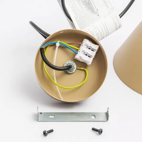 Pendul ETNA II pe cablu, 1xE27/15W/230V, diametru 18,5 cm, bej