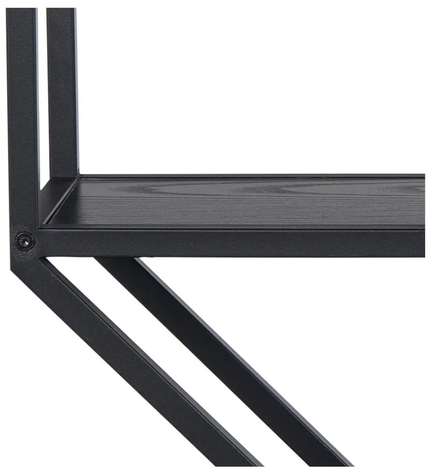 Raft de perete Actona Seaford, negru