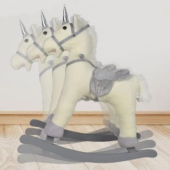 Infantastic Unicorn balansoar, 74 x 30 x 64 cm, argintiu