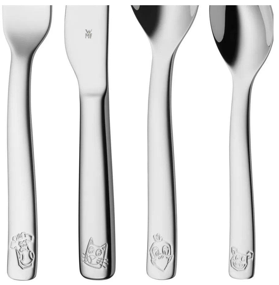 Set tacâmuri 4 piese din oțel inoxidabil pentru copii WMF Cromargan® Farm