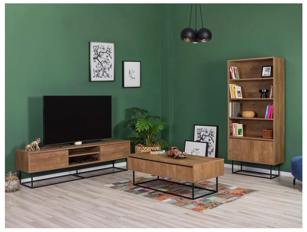 Set mobilier living Laxusona 13 (Nuc + negru). 1107125