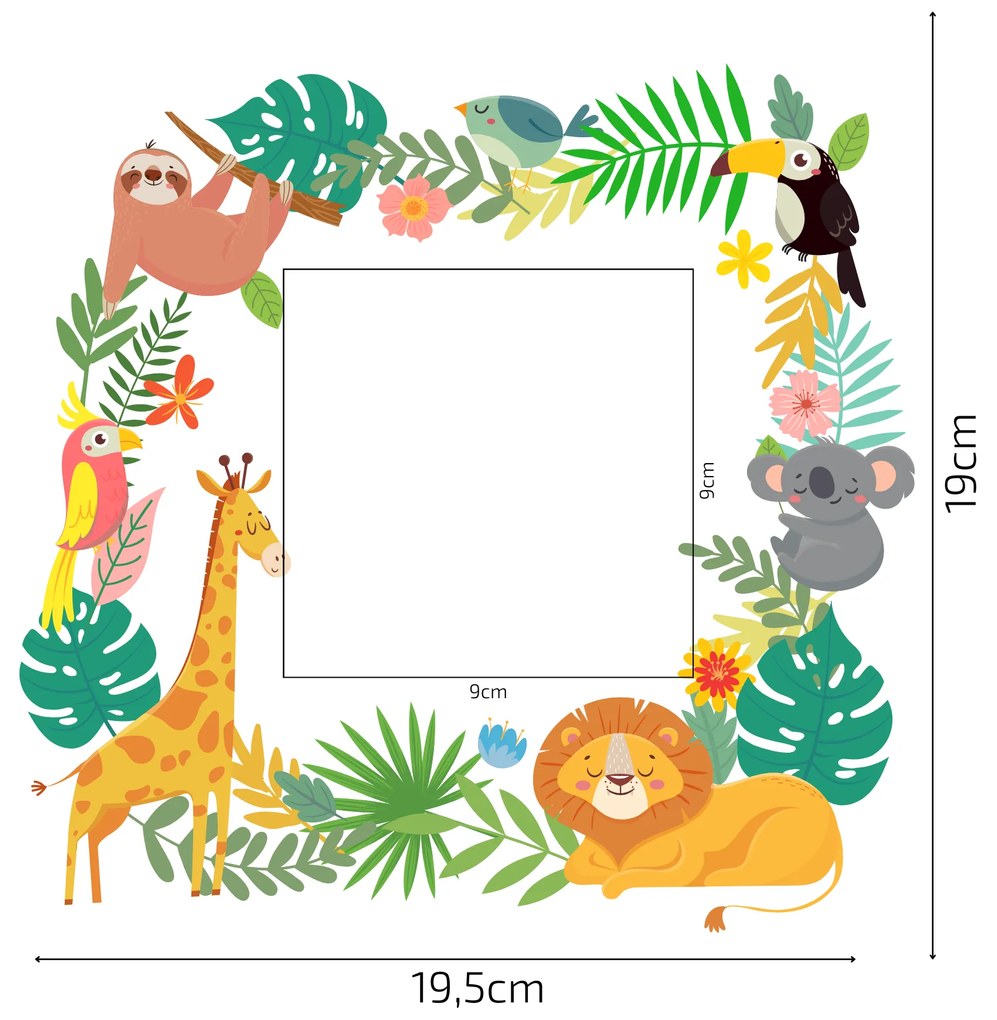 PIPPER. Autocolant pentru Întrerupător "Jungla 3"