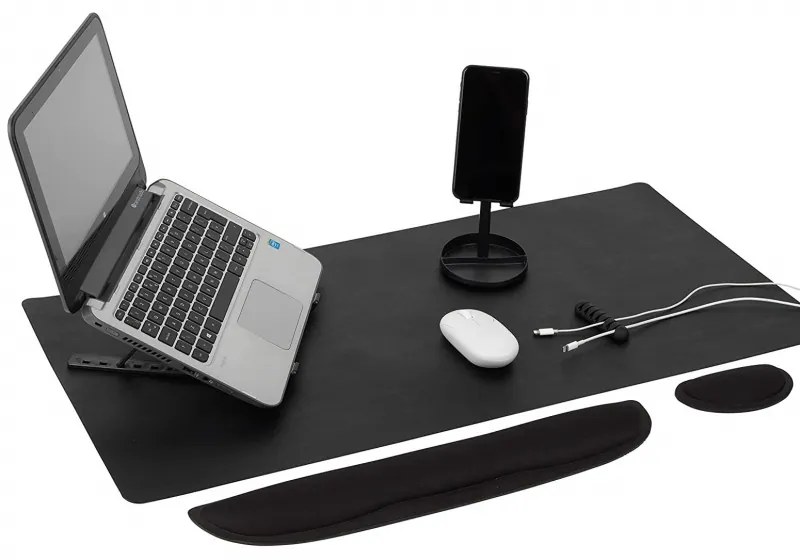 Set de birou 6 in 1 Intempo EE6800BLKSTKEU7, Plastic, Accesorii, Negru