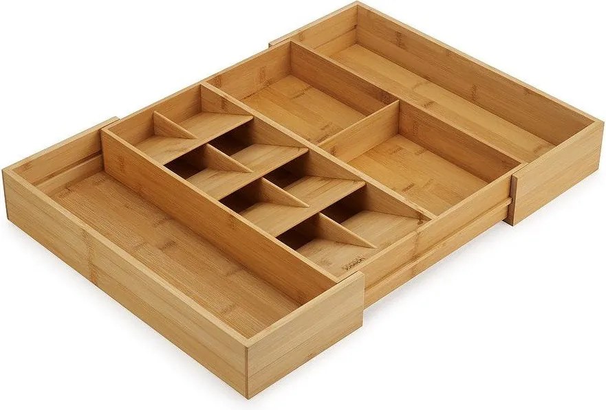 Organizator de tacâmuri în culoare naturală ajustabil din bambus 32 x 40 cm DrawerStore Bamboo – Joseph Joseph