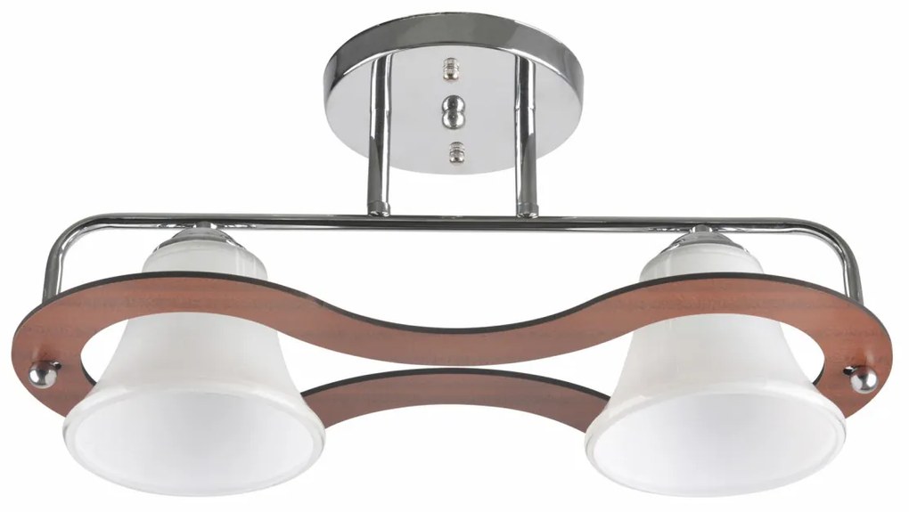 Lustra Mina LY-3361, 2xE27, alba+argintie+maro, IP20, Klausen