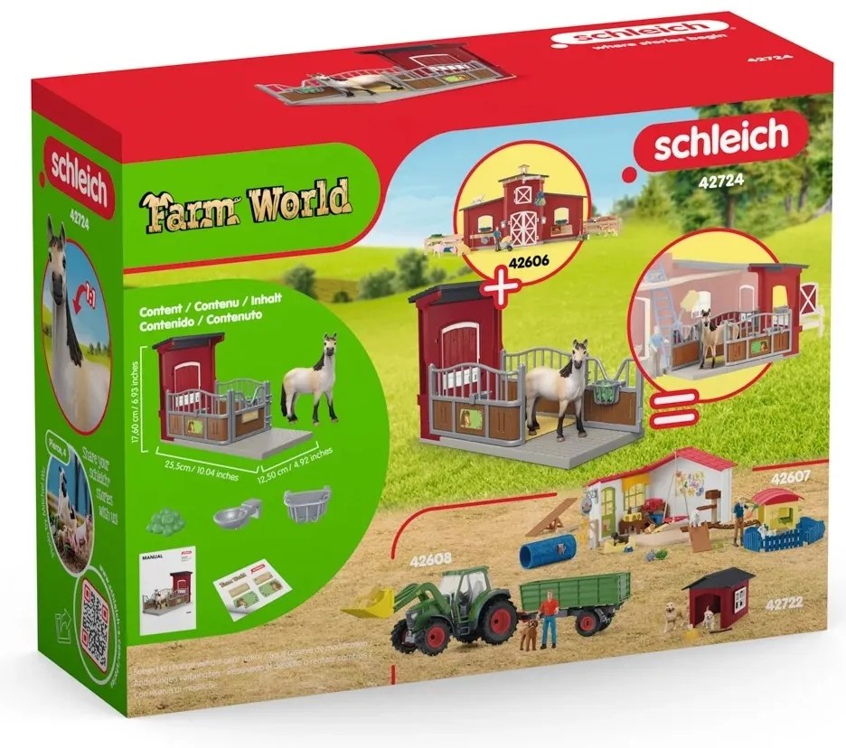 Cutie pentru ponei cu iapă mustang Schleich 42724